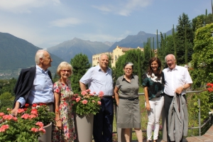 Durnwalder incontra Stoiber e van Staa ai Giardini di Castel Trauttmansdorff