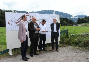 Il presidente Durnwalder nel corso dell'incontro odierno a Riscone