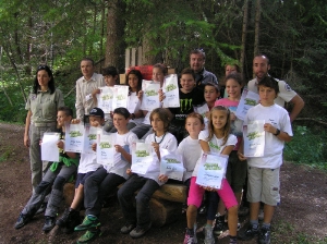 Junior Ranger: festa conclusiva del 1° corso in lingua italiana (Foto: USP/Ufficio Parchi Naturali)