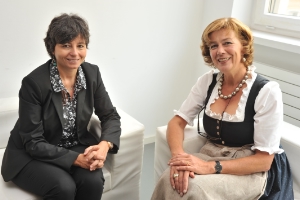 L'incontro alla LUB del ministro Carrozza con l'assessore Kasslatter Mur (Foto SerCom/Corrà)