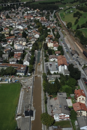 Gli interventi lungo l'Isarco a Prati/Vipiteno - settembre 2013