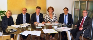 Accordo Provincia-LUB: Karin Dalla Torre, Walter Lorenz, Konrad Bergmeister, Sabina Kasslatter Mur, Günther Mathà e Günther Andergassen