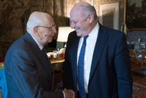 Si è rinnovato il cordiale incontro a Roma fra il presidente della Repubblica Giorgio Napolitano e il presidente della Provincia Luis Durnwalder (Servizio fotografico Quirinale)