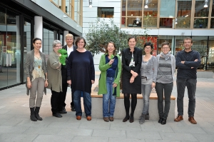 Nella foto: Gertraud Gaugg (Tirolo), Eva Götz, Carsten Bückner, Maria Kurz-Adam (Monaco), l'assessora tiroles, Christine Baur, Silvia Rass-Schell (Tirolo), Petra Frei, Sabine Krismer (Provincia di Bolzano), Reinhard Stocker-Waldhuber (Tirol)