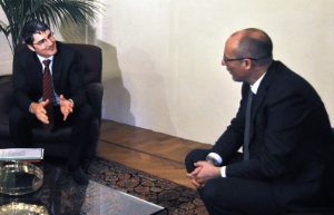 Kompatscher (sx) e Rossi. Foto: USP/Trento.
