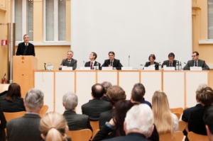 Il tavolo dei relatori del convegno