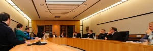 Artigiani a Palazzo Widmann: la delegazione APA durante l'incontro con il Presidente Arno Kompatscher