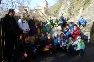 Bambini delle elementari di Tirolo hanno partecipato ad un workshop sui pericoli naturali con esperti della Ripartizione Opere Idrauliche