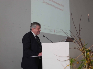 L'assessore Mussner nel corso del suo intervento