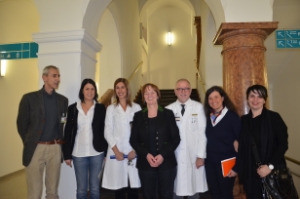 Sopralluogo dell'assessora Stocker all'Ospedale di Merano