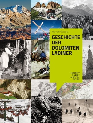 La cover del libro sulla storia dei Ladini delle Dolomiti