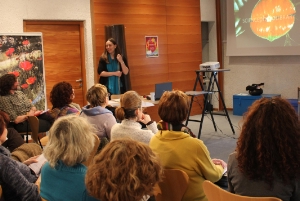 Gli insegnanti durante il corso di aggionamento presso i Giardini di Castel Trauttmansdorff