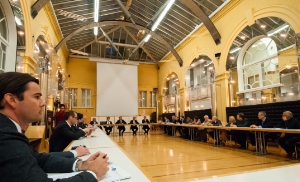 A Palazzo Widmann l'incontro di Kompatscher e Schuler con le categorie economiche (Foto SerCom/ohn)