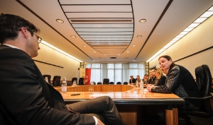 Kompatscher con i vertici LTS nella sala di Giunta provinciale (Foto: SerCom/ohn)