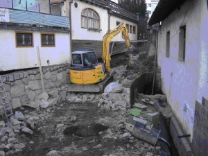 Lavori della Ripartizione Opere idrauliche sull'Isarco a Colle Isarco (Foto: Ripartizione Opere idrauliche)