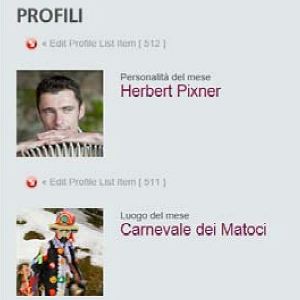 Herbert Pixner ed il Carnevale della Valfloriana sono i due nuovi temi prescelti per la homepage dell'Euregio