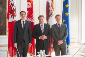 Vertice Euregio a Innsbruck: Arno Kompatscher, Günther Platter e Alessandro Olivi