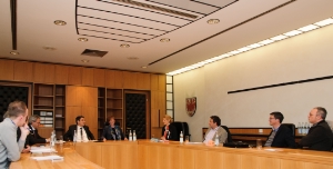 L'incontro con il presidente Kompatscher e l'assessore Stocker (Foto SerCom/ohn)