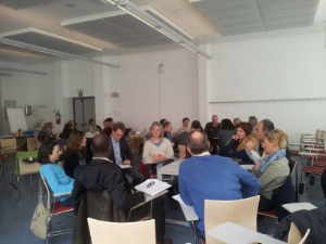 I partecipanti all'incontro durante i "Focus group"