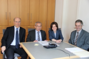 L'assessora Deeg nel corso della visita