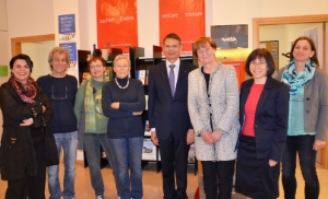 Foto di gruppo con l'assessora Martha Stocker