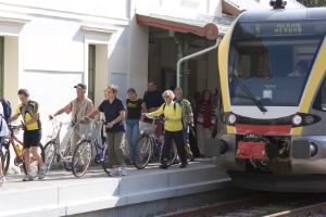 Bici e treno, combinazione vincente anche in Val Venosta