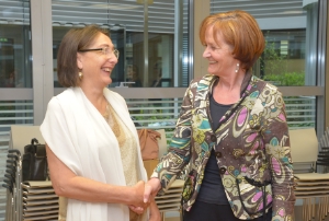 L'assessora Stocker con la collega tirolese Christine Baur