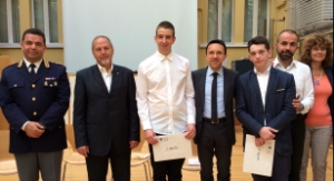 Premiazione del progetto di educazione civica e stradale