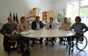 L'assessora Stocker nel corso della conferenza stampa