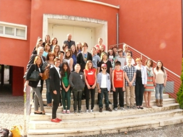 Foto di gruppo con l'assessora Stocker