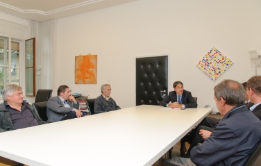 Fondo per i Comuni di confine: Kompatscher ne discute con i ladini del Bellunese. Foto: USP/ohn.