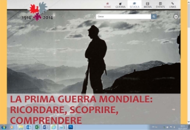 Online il sito web dell'Euregio sulla Grande guerra