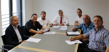 L'assessore Florian Mussner a colloquio con i vertici del Comitato Motor Sport Alto Adige