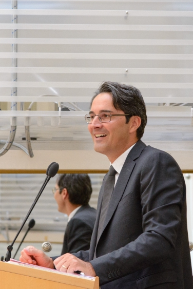 Il presidente Kompatscher intervenuto al convegno dell'ASTAT (Foto: USP/ohn)