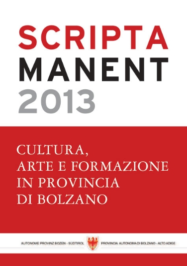 La copertina di "Scripta Manent 2013"