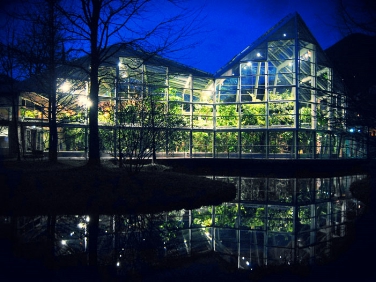 Tropici a Trauttmansdorff: la nuova serra by night (Foto: Giardini di Castel Trauttmansdorff)