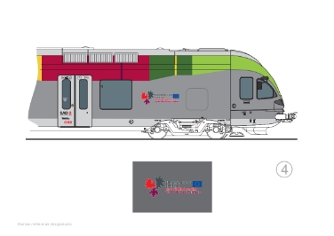 Il logo dell'Euregio verrà applicato sui treni locali