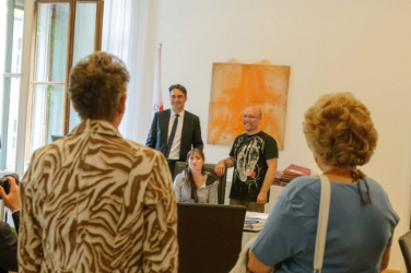 Anche l'ufficio del presidente Arno Kompatscher è rimasto aperto al pubblico durante la giornata dell'autonomia