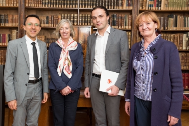 Il ministro Giannini con gli assessori Tommasini, Achammer e Stocker