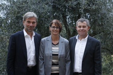 Collaborazione con la Svizzera: l'assessore Arnold Schuler, Christine Stocker e il membro del governo di Zurigo Ernst Stocker (Foto USP/rt)