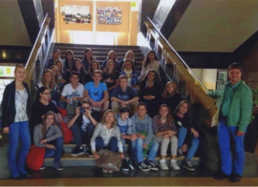 Gli studenti della classe tedesca a Bolzano