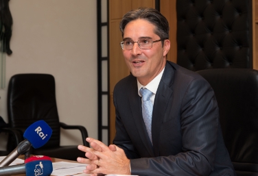 Il bilancio 2015 da 5,3 miliardi presentato dal Presidente nella sala di Giunta.  Foto: USP/ohn.