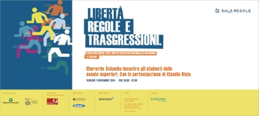 Invito all'evento con Gherardo Colombo e Claudio Bisio