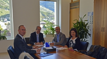Gas sicuro per l'Alto Adige: l'incontro fra Michele Gilardi, Florian Zerzer, Walter Andreaus e Priska Auer