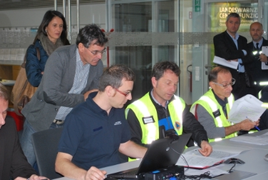 Nella centrale provinciale della protezione civile è partita l'esercitazione antipiena: dal tardo pomeriggio interventi su Adige e Isarco