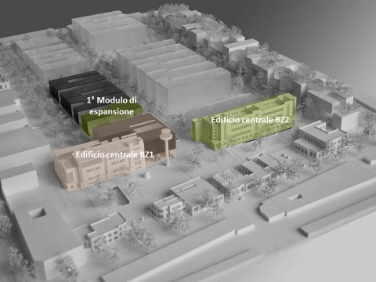 Come sarà: il rendering del Parco tecnologico con i due edifici centrali