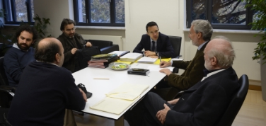 L'assessore provinciale Christian Tommasini ha incontrato il neo presidente ANPI di Bolzano Donatini (Foto: USP/M.Diquirico)