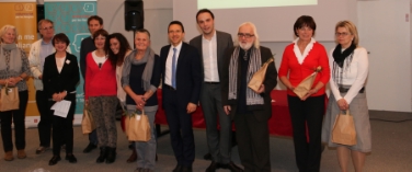 Gli assessori Tommasini e Achammer hanno insignito i volontari del progetto "Voluntariat per les Llengües" (Foto: USP/M.Benvenuti)