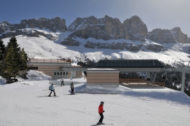 La nuova cabinovia "Tschein" in funzione a Passo Carezza