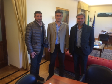 Gli assessori Schuler e Dallapiccola (a sinistra) con il capo dipartimento del Ministero Blasi
